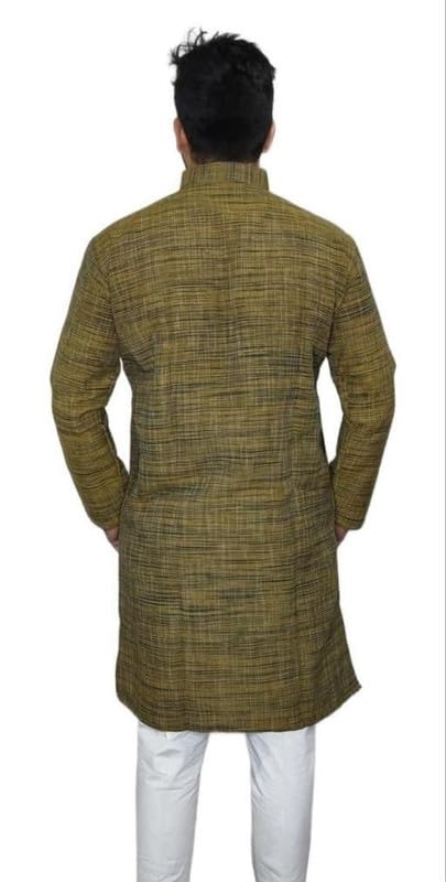 Image of Men Casual Ethnic Kurta Long Sleeve Regular Fit Traditional Comfortable Daily Outfit
