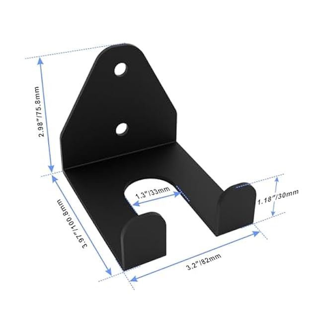 Barbell Storage Rack, Heavy Duty Vertical Hanging Barbell Rack, Wall Mounted Barbell Holder, Olympic Wall Mount Barbell Holder Space Saving Bar Holder Suitable for for Home, Commercial, Garage Gym