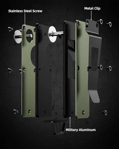 Image of Key Organizer Compact Key Holder Metal Key Chain Minimalist key case key holder for keychain Secures 1-5 Keys