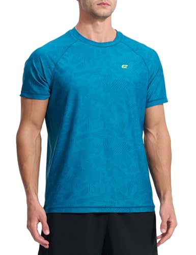 Image of Men's Swim Shirts Rash Guard UPF 50+ UV Sun Protection T-Shirt Quick Dry Fishing Beach T Shirts