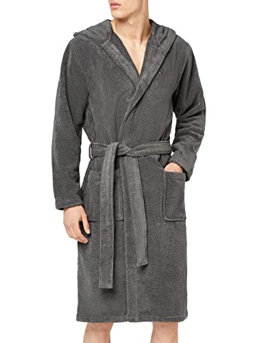 Tommy Hilfiger Hombre Albornoz Tejido de Rizo, Verde (Magnet), L