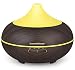 InnoGear 500ml Aromatherapy Essential Oil Diffuser Wood Grain Aroma Diffusers Cool Mist Humidmifier with Timer Adjustable Mist 7 Color Changing Night Lights Waterless Auto Shut-Off