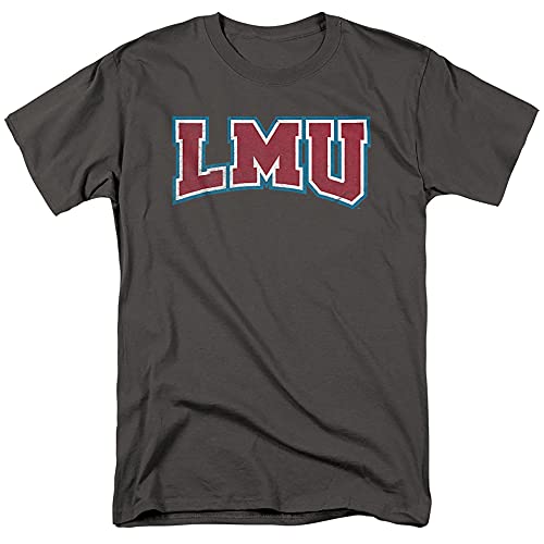 Loyola Marymount University Official Distressed Primary Unisex Adult T-Shirt, Charcoal, 3X-Large