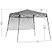 Quik Shade Go Hybrid 6' x 6' Sun Protection Pop-Up Compact and Lightweight 7' x 7' Base Slant Leg Backpack Canopy, Regatta Blue