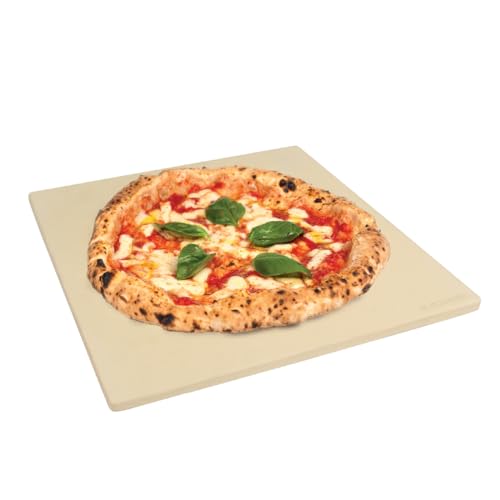 Blackmoor 65449 Pizza Stone/Large Cordierite Baking Stone for Oven and BBQ Heavy Duty Grill Stone/Ideal for Baking Crisp Crust Pizzas and Bread Cookies and Pastries / 32 x 32 cm