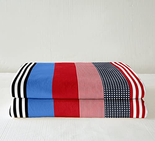 Vertical Stripes Fleece Bed Blanket For Bedroom Decor Southwestern Plush Blanket Throw Exotic Indian Gypsy Sherpa Blanket For Kids Boys Girls Trippy Patchwork Fuzzy Blanket Sofa Decor Queen 90"X90" #TOP2