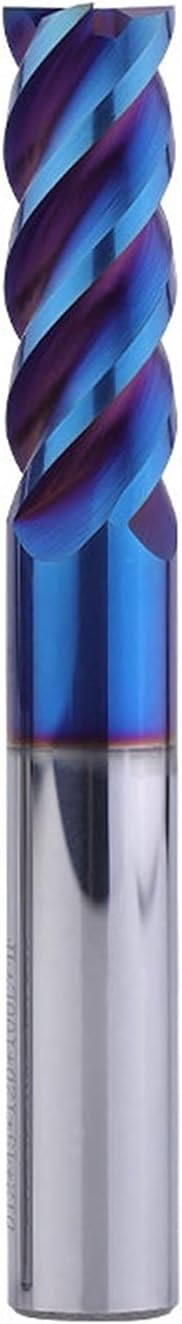 End Mill Cutter CNC Bits HRC65 Carbide End Mill 1 2 4 5 6 8 10 12mm 4Flutes Milling Cutter TiAIN Coated Bits(D3XD3X75)