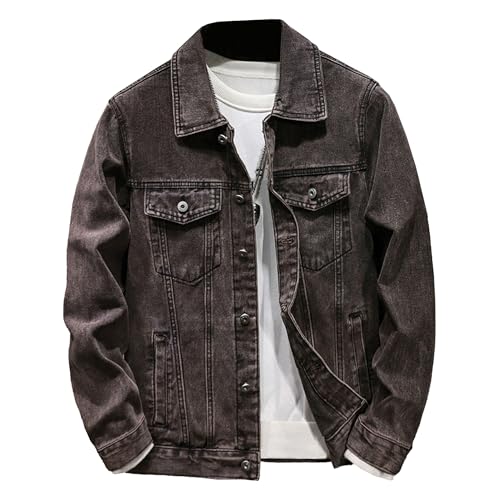 Veste en jean homme coupe ajustee blouson mi-saison tendance