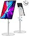 Produktbild lululeague Verstellbare Tablet Ständer, 4''-14'' Universal Handy Tablet Halterung für iPad Pro 9.7/10.5/12.9, iPad Air 2 3 4, iPad Mini 2 3 4, iPhone, Samsung, Huawei, Alle Smartphone-Silber