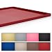 Hubulk Dog Cat Food Feeding Mat Made from FDA Food-Grade Silicone Anti-Slip No Mess Pet Food Mat Dog Bowl Placemat Large 19" x 12" (L, Red)