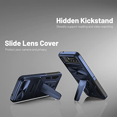Casestar Military Armor Series Case For Samsung Galaxy Z Flip 4 / Z Flip 3,Build-In Kickstand & Camera Protection Sliding Cover - thumb #2
