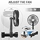 OUGPIU 6 Zoll Grow Ventilator mit Clip,für Growzelt-Stangenmontage von 16-26mm,EC-Motor Wachstumsventilatoren mit 2m langem Kabel,3W Clip Fan Grow Tent,für Kleine Gewächshäuser
