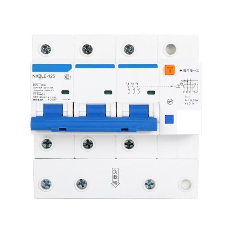 Disjoncteur différentiel 3P D100 30mA NXBLE-125 protection tableau électrique