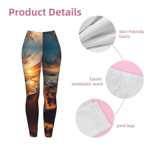 Leggings para mujer de tacto suave Ocean Tide pantalones transpirables 6