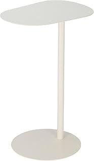 Mesa Auxiliar de Forma orgánica en Color Blanco 35x25x53cm