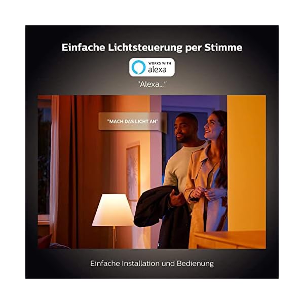 Philips Hue White Ambiance GU10 LED Spots 2-er Pack (350 lm), dimmbare LED Lampen für das Hue Lichtsystem mit allen Weißtönen, smarte Lichtsteuerung über Sprache und App – Bild 9