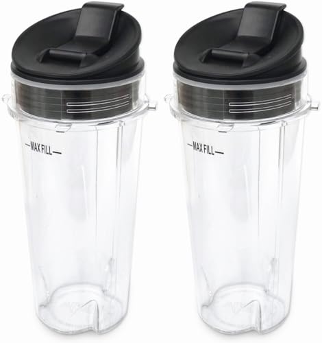 Set 2 vasos 16 oz para Nutri Ninja Blender miniatura 1