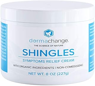 Organic Shingles Pain Relief Cream - Nerve Pain Relief & Anti Itch Cream for Dry Cracked Skin - Itchy Skin Relief Cream for Face and Body - Rash & Eczema Cream for Fast Relief (8oz)