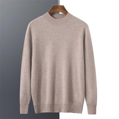 Men's Pure Wool Semi-Turtleneck Warm Long Sleeve Business Casual Sweater4