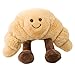 TMSITE Almohada de Peluche, Juguete de Peluche, Almohada para abrazar, cojín Trasero de Felpa de Dibujos Animados, Juguetes de Regalo(Croissant)