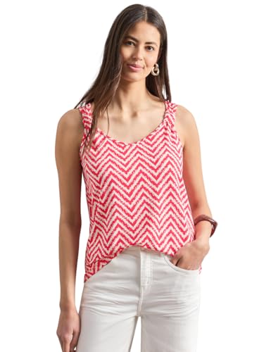 Top con Cuello en V Street One Evita Arrugas Blusa Ligera con Nudo Mujer