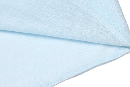 Coofandy Men's Cotton Linen Henley Shirt Long Sleeve Hippie Casual Beach T Shirts Blue #TOP5