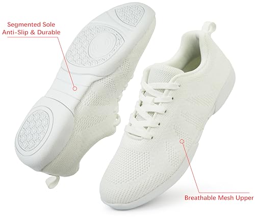 Cheer Shoes Girls - Youth Kids Cheerleading Shoes - Child Athletic Training Tennis Dance Sneakers3