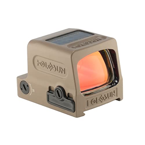 Image of HOLOSUN 509T-X2 Series Reflex Sight -Shake-Awake Parallax-Free Enclosed LED Sight with Multiple Reticle System - RMR Adapter Included- Red, Green, Gold Options