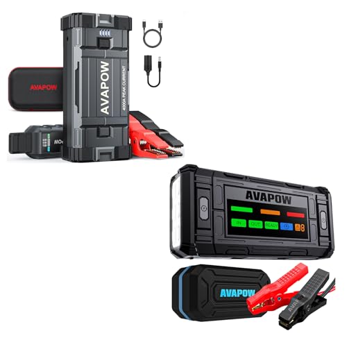 Avapow A58 Jump Starter 4000a with Avapow 2025 New Model Jump Starter TJ18