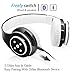 immagine 3OXENDURE Wireless Bluetooth cuffie pieghevoli per bambini bambino leggero portatile auricolare con microfono Sport Cuffie Hi-Fi Audio Volume (Nero)