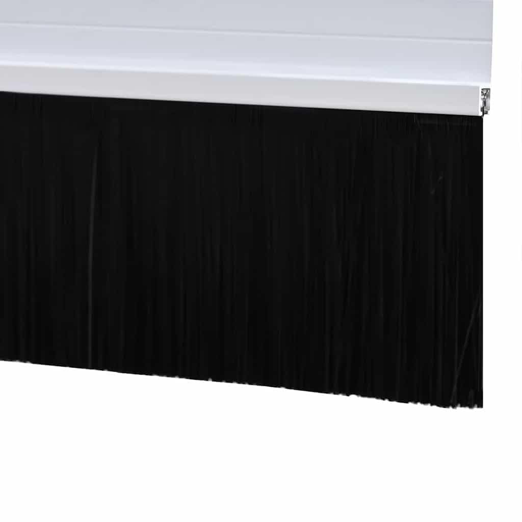 Samoprzylepne uszczelki szczotkowe do drzwi, 12 szt., białe, 100 cm, ze stopu aluminium, włosie PCW, do drzwi pokojowych i wewnętrznych, tłumiące dźwięki, izolujące ciepło, odporne na