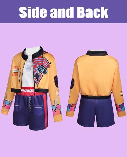 ACLGCSU Singer Costume for Girls, POP Group Costume for Kids, Halloween Stage Star Cosplay Dress Up - 4