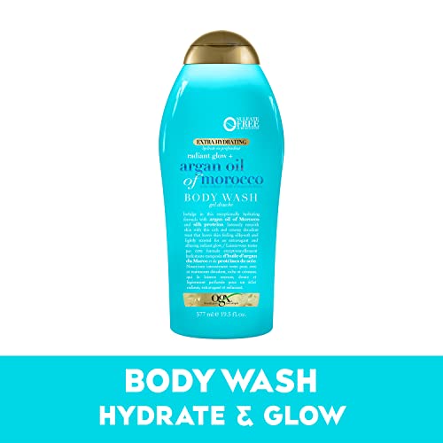 Ogx Radiant Glow + Argan Oil Of Morocco Extra Hydrating Body Wash For Dry Skin Radiant Glow + Argan Oil Of Morocco Extra Hydrating Body Lotion For Dry Skin, Nourishing Creamy #TOP1