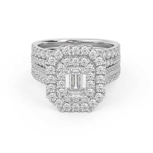 AFFY 3��_�u���w�C���[�u���C�_���Z�b�g�����O�A�����p�A2.10�J���b�g(ctw)�G�������h�J�b�g�l�H�_�C�������h���񌋍��w��925�X�^�[�����O�V���o�[�܂���10K�\���b�h�S�[���hF-G�AVS-SI�i��, Ring Size-7, �z���C�g�S�[���h, 