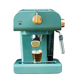 Koffiezetapparaat Melkopschuimer Huishoudelijke Apparaten Elektrisch Schuim Cappuccino-Koffiezetapparaat Semi-Automatisch Espressoapparaat: 4-6 Kopjes, Kleur: Lichtgroen (Lichtgroen 4)
