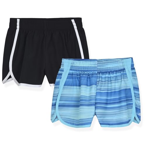 C9 Champion Girls Shorts - 2 Pack Athletic Woven Running Shorts for Kids