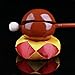 NPQPNAFC Wooden Fish,Wooden Drum Temple Block Zen Drum with Mat 5 Inch,6inch(8inch)
