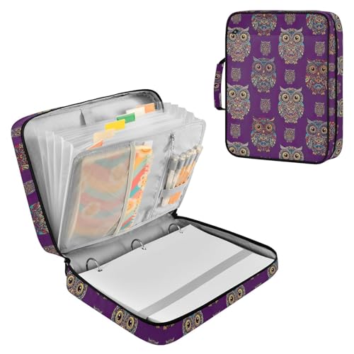 Classeur extensible violet vintage pour ne plus perdre vos documents importants - 2