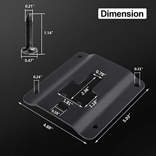 Tie Down Brackets for Ford F150 F250 F350 & Raptor Truck Bed Cargo (2015-Present) OE# FL3Z-9928408-AB, 4 Plates w/Extra Screws and Security-Drive Torx