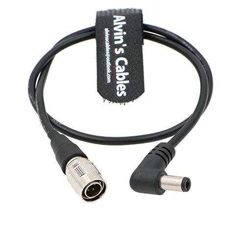 Câble Hirose 4 broches mâle DC jack coudé 45cm cordon alimentation Blackmagic 4K - 6