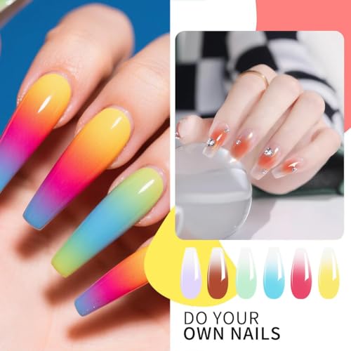 Kit de esmalte de uñas en gel Ombre 78 colores miniatura 6