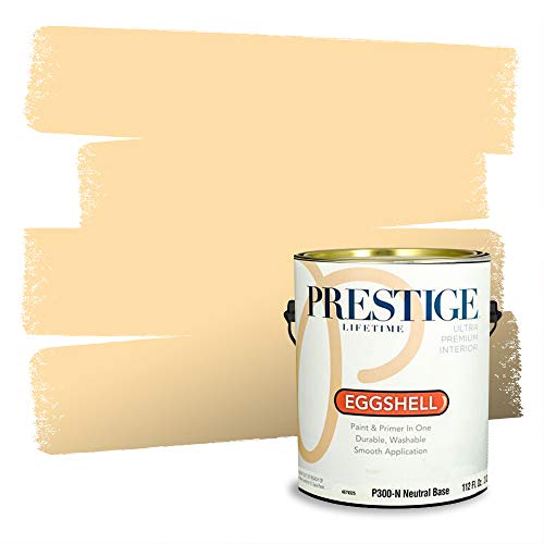 PRESTIGE Paints Interior Paint and Primer In One, 1-Gallon, Eggshell, Comparable Match of Valspar* Maple Cream*
