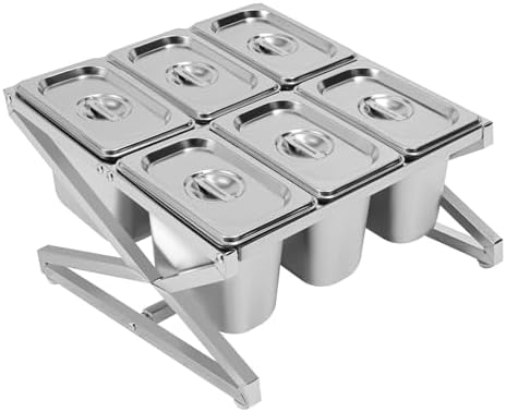 Expandable Spice Rack Set - 6-Pan Countertop Organizer for Seasonings & Condiments, Easy Access Inclined Design, Perfect Kitchen Storage Solution for Spice Lovers & Chefs