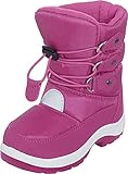  Playshoes Jungen Mädchen Winter-Bootie zum Schnüren Schneestiefel, Pink (Pink 18), 22/23 EU