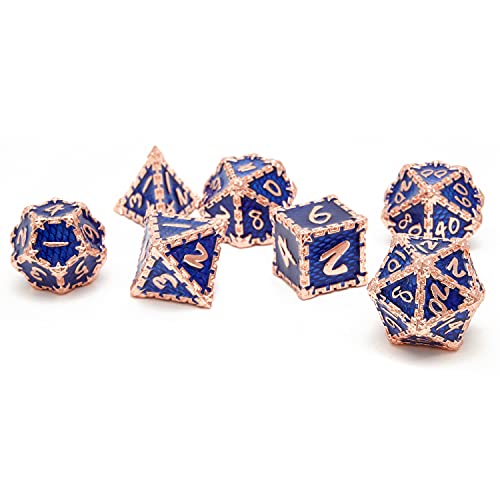 Metal Dice Set D&D, Polyhedron Dnd7 Dungeons And Dragons Metal Dnd Dice Set, Suitable For Pathfinder Rpg Shadow Run Savage World And Other Role-Playing Game Dice Sets #TOP4