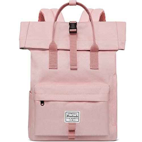BAWADE Rolltop Rucksack Damen Herren Laptop Rucksack Cover
