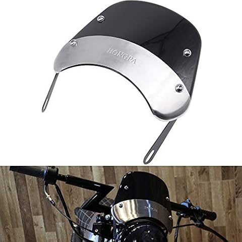 AnXin - Parabrisas redondo para faros delanteros de motocicleta Cover