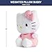 Weighted Hello Kitty Fuzzy Plush Pillow Buddy - 2.5 lbs Super Soft Stuffed Pillow, 13 inches