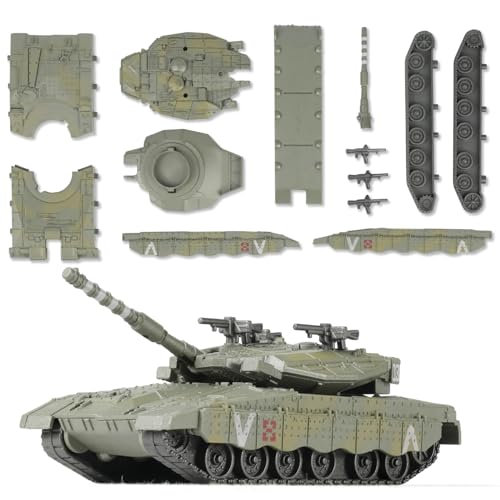 SEBUNAS 1/72 Scale Merkava Military Tank Quick Build Model Israel States Armored Vehicle Merkava...