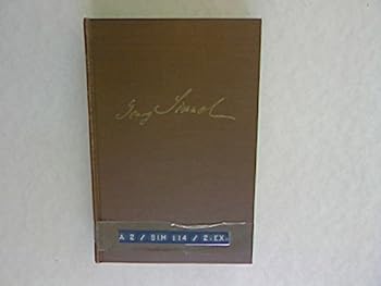 georg simmel 1858-1918